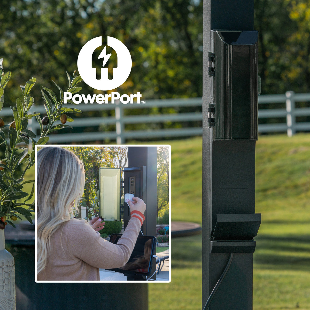 10x10 Evanston Wall Mounted Louvered Pergola