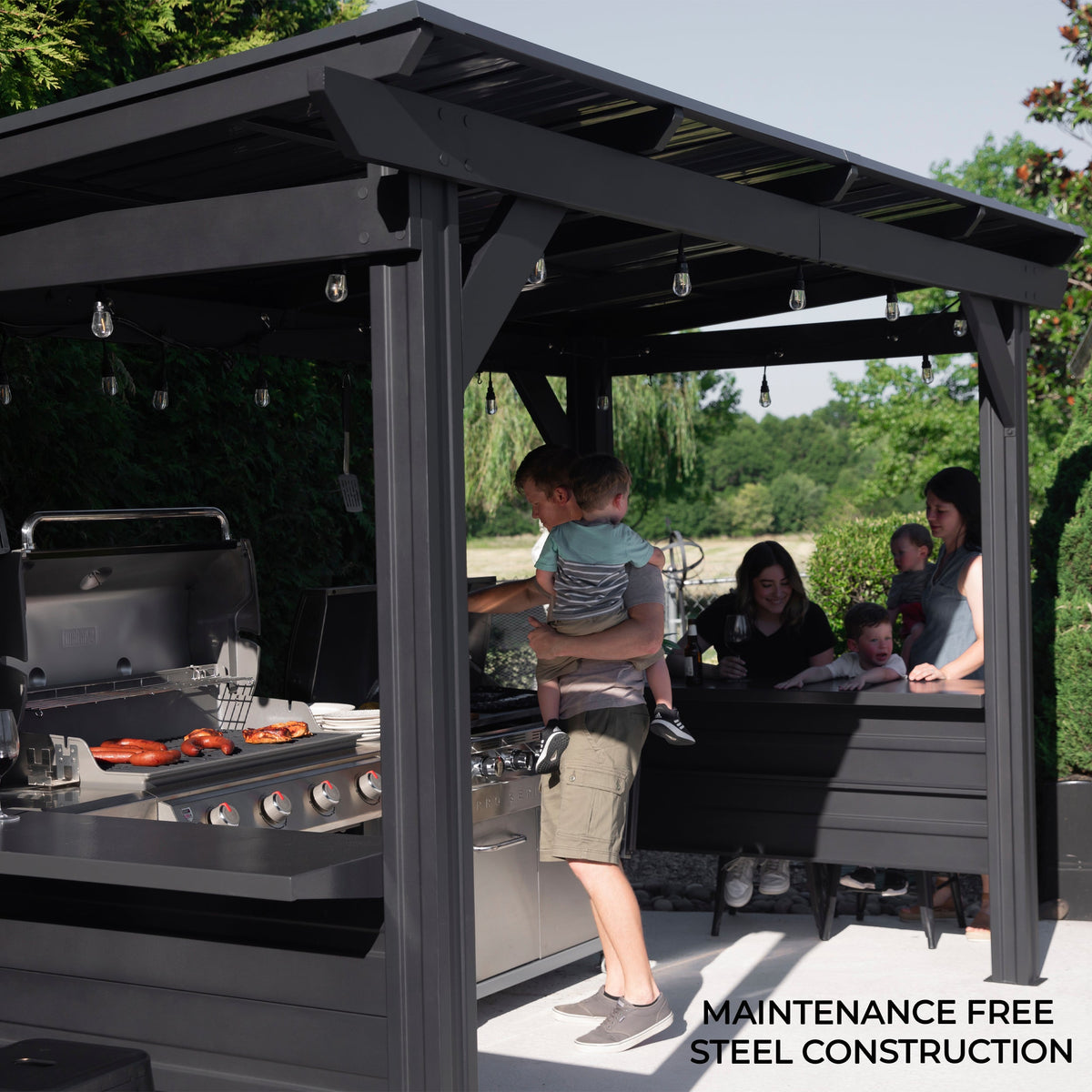 Rockport XL Steel Grill Gazebo