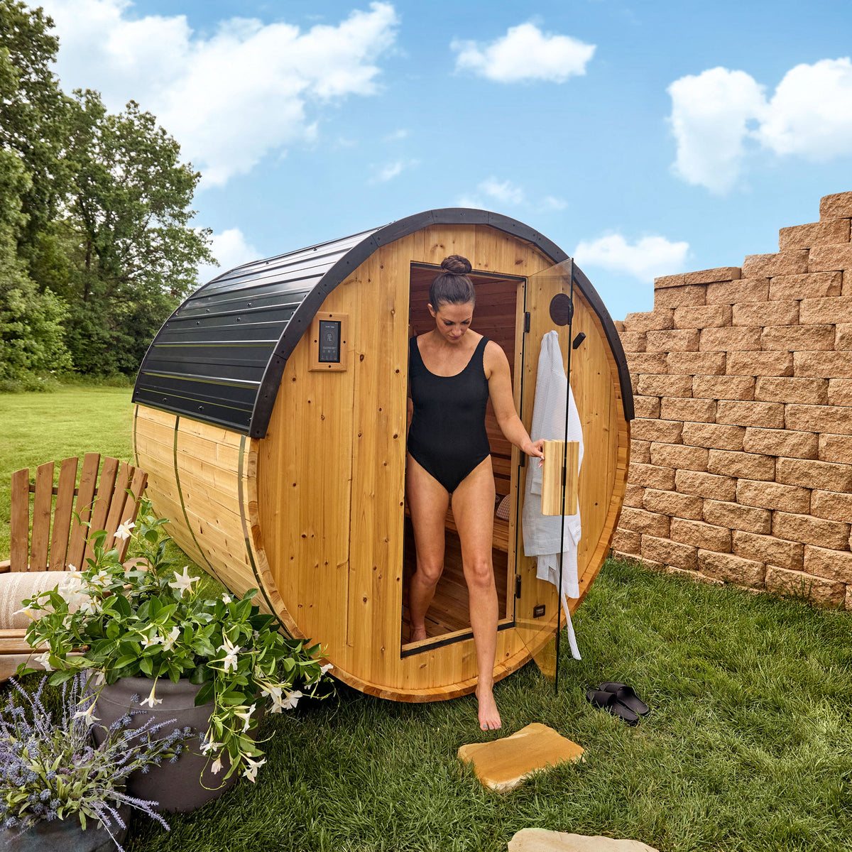 Paxton Outdoor Barrel Sauna – 2-4 Person