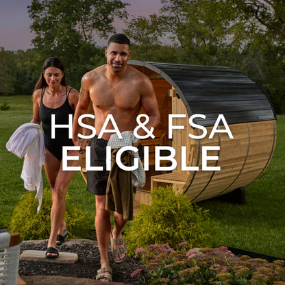 Paxton Outdoor Barrel Sauna with Porch – 2-4 Person