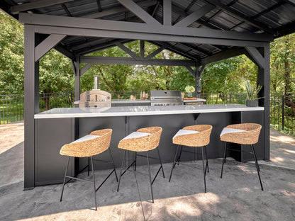 Lancaster | Galley Outdoor Kitchen with Built-In Grill & Griddle