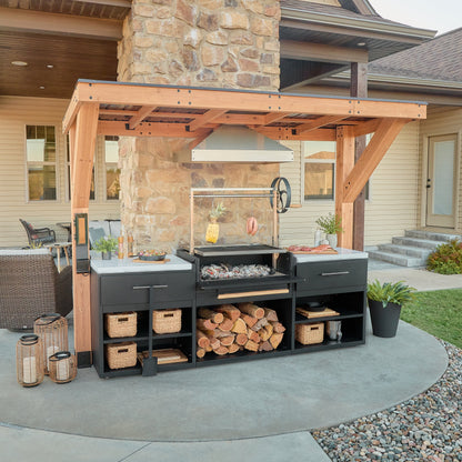 Timber Rock Outdoor Argentine Grill Cook Station