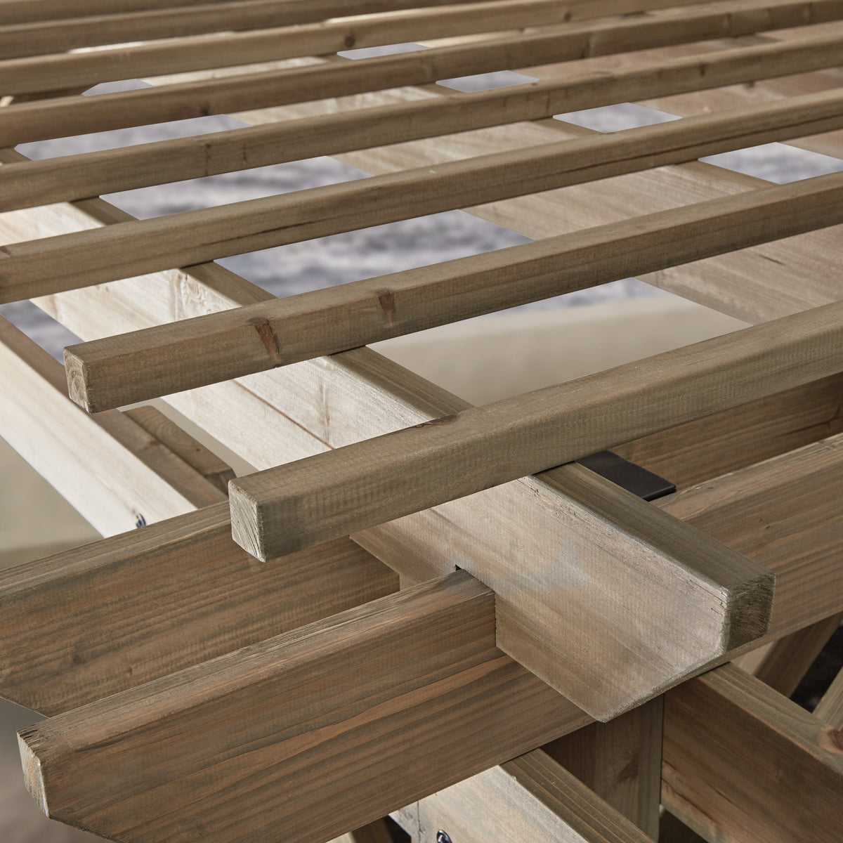 14x10 Somerville Pergola - Barnwood Stain