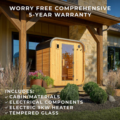 Lennon Outdoor Cube Sauna – 2-4 Person