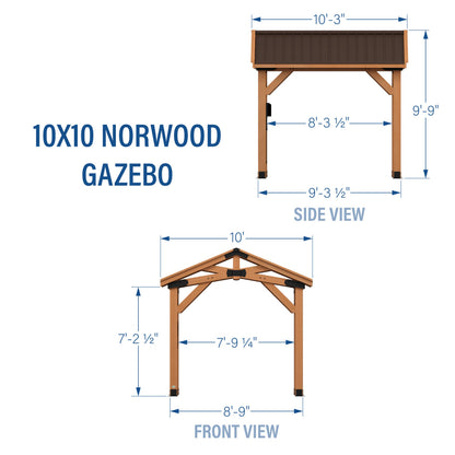 10x10 Norwood Gazebo
