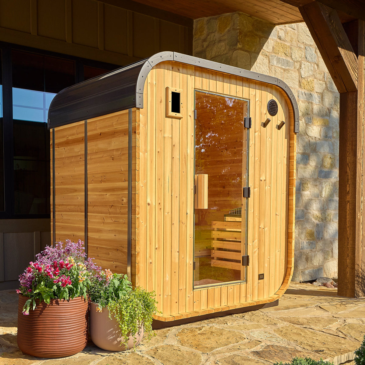 Lennon Outdoor Cube Sauna – 2-4 Person