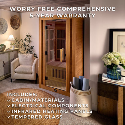 Rylan Indoor Infrared Sauna – 1 Person