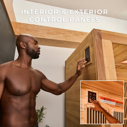 Rylan Indoor Infrared Corner Sauna – 4 Person