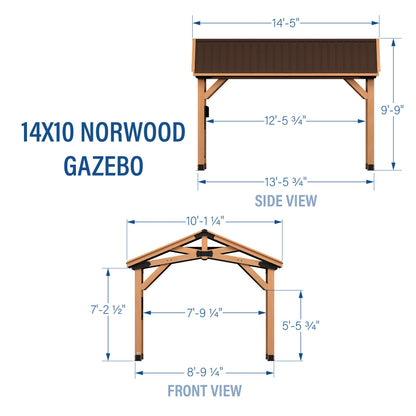 14x10 Norwood Gazebo