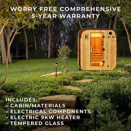 Lennon Outdoor Cube Sauna – 4-6 Person