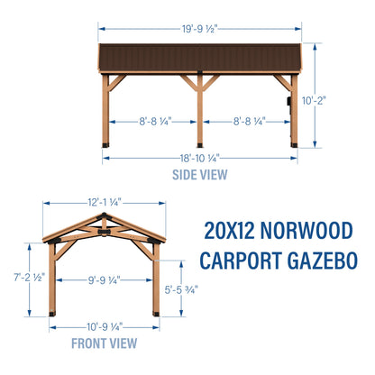 20x12 Norwood Carport/Gazebo
